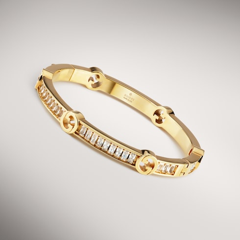 Gucci Blondie crystal bangle bracelet