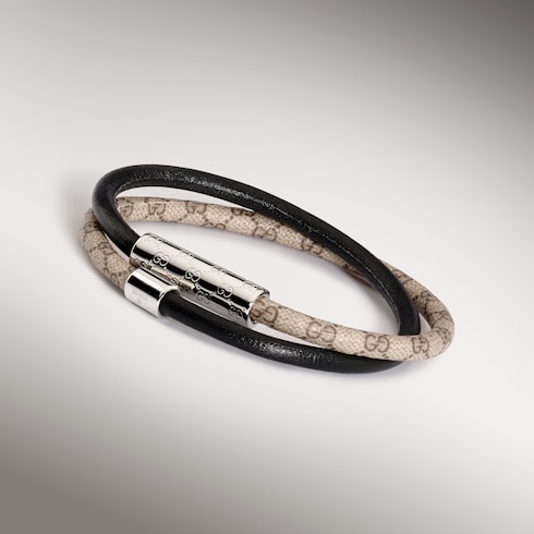 Pulsera doble con detalle GG