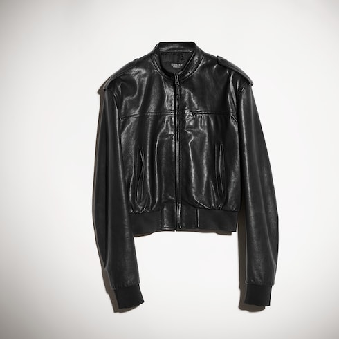 เสื้อแจ็คเก็ต bomber jacket นัปปาลายเกรนนุ่ม