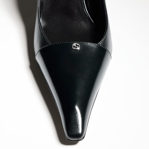 Women's pump with Interlocking G details