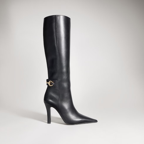 Damenstiefel mit Horsebit-Detail