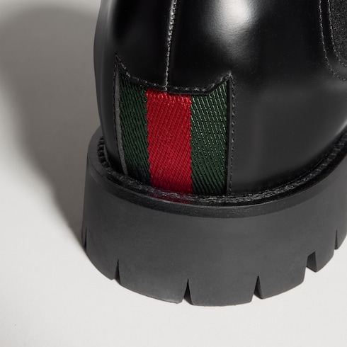 Stivaletto uomo con inserto elastico