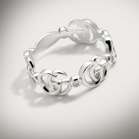 Anillo GG Marmont con cristales