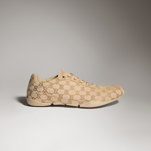 Sneaker uomo con suola nastro Web in gomma