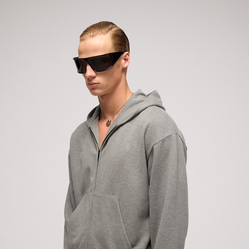 Chaqueta de punto de cashmere de algodón con cremallera