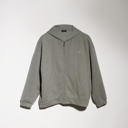 Chaqueta de punto de cashmere de algodón con cremallera