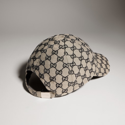 GG canvas baseball hat with crystals