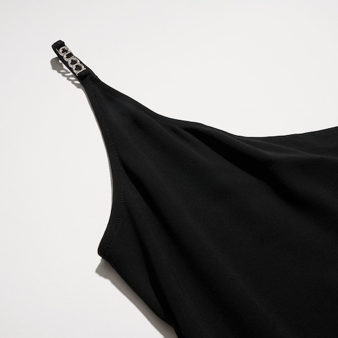 Robe à une épaule en jersey de crêpe de viscose