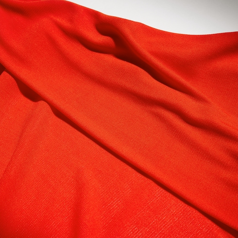 Vestido largo de punto de crepé de viscosa