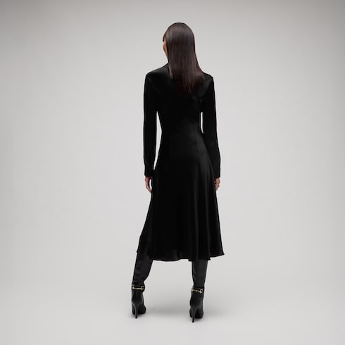 Silk satin dress