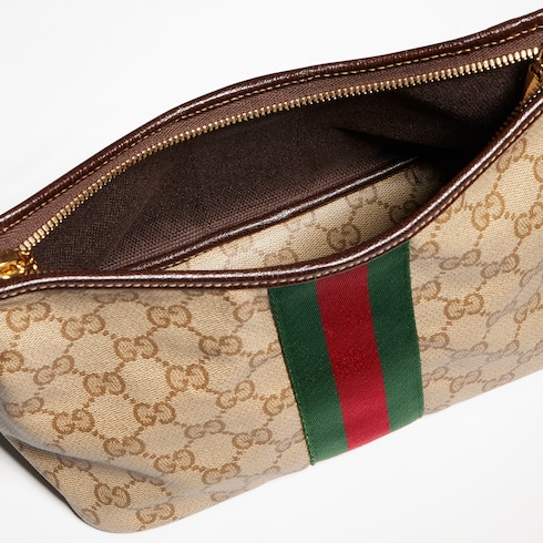 Mittelgroße Schultertasche mit Web