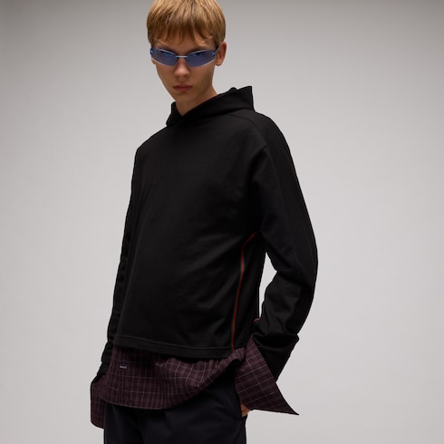 Kapuzenpullover aus Baumwolljersey