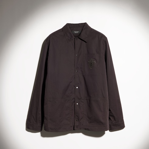 Veste en twill de coton compact