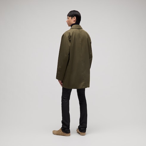 Cappotto in twill di cotone tecnico