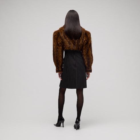 Bolero in morbido shearling
