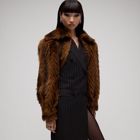Soft shearling bolero