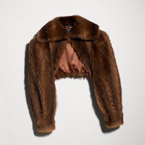 Soft shearling bolero