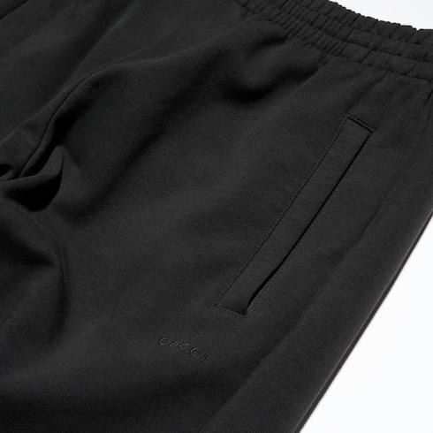 Stretch cotton jersey sportswear pants