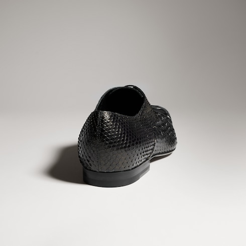 Men's python lace-up shoe