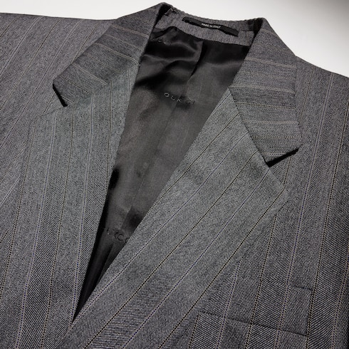 Pinstripe wool jacket