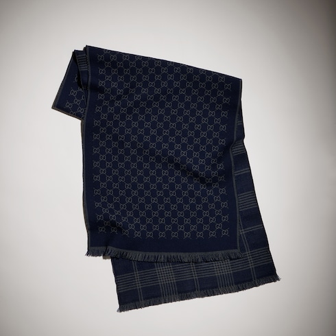 Bufanda reversible de lana de jacquard