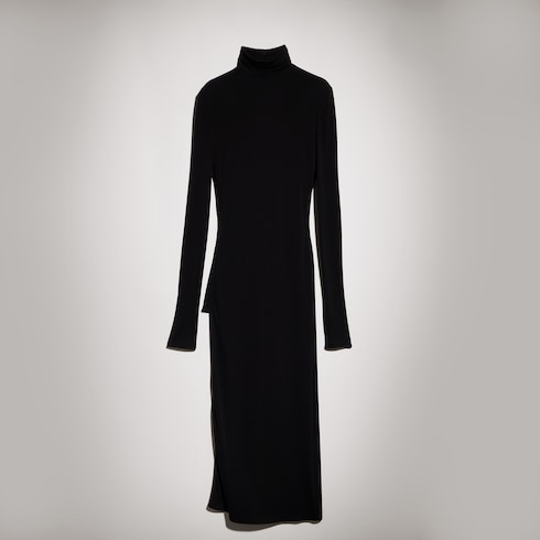 Leichtes Kleid aus Crêpe-Viskose-Jersey
