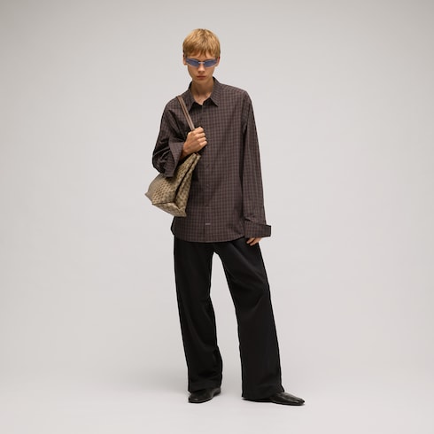 Camicia in cotone a quadri