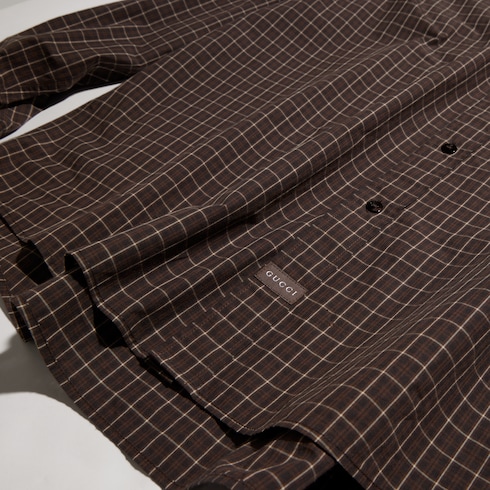 Checked cotton shirt