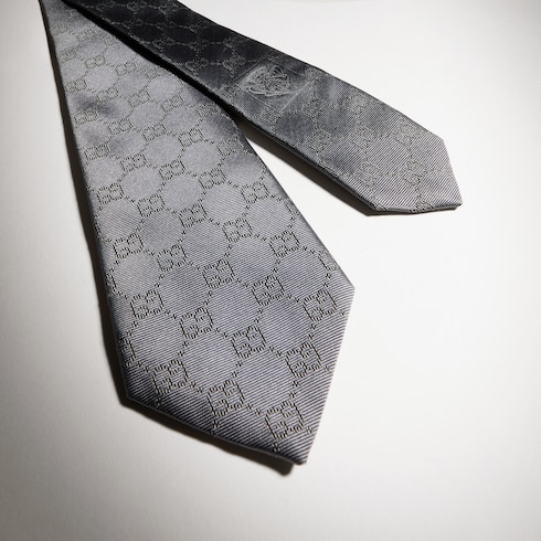 Cravate en jacquard de soie GG