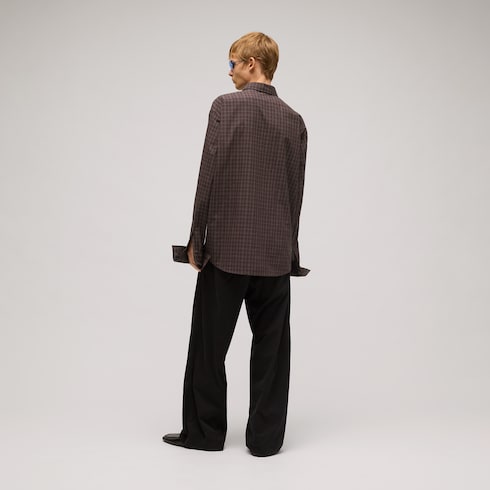 Checked cotton shirt