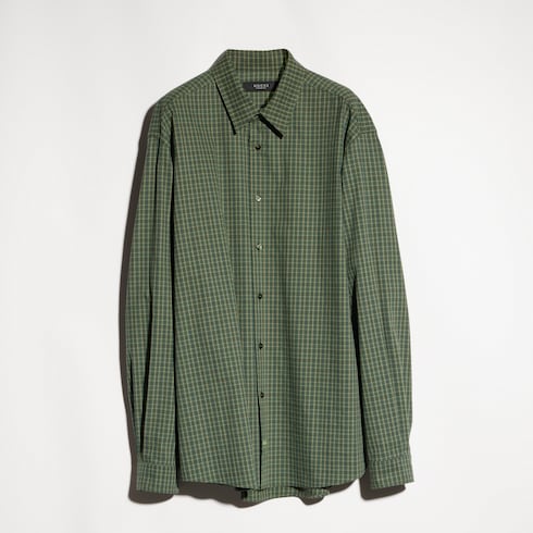 Checked cotton polyamide shirt