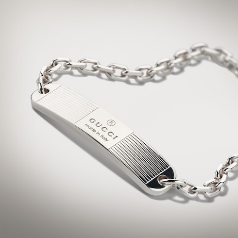 Bracciale con targhetta Gucci Trademark