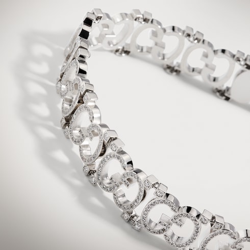 Collier ras de cou avec détail GG en cristaux