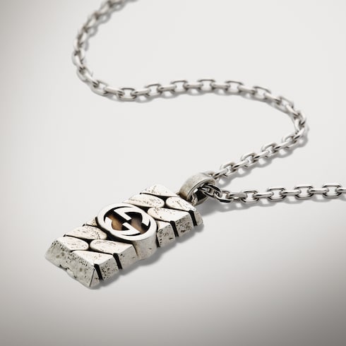 Collier à pendentif Gucci Interlocking