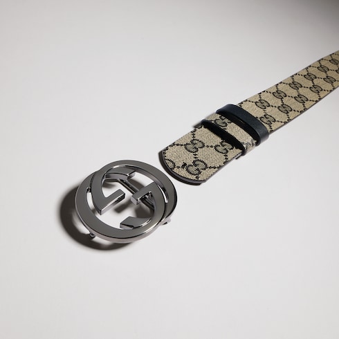 Reversible belt with Interlocking G buckle