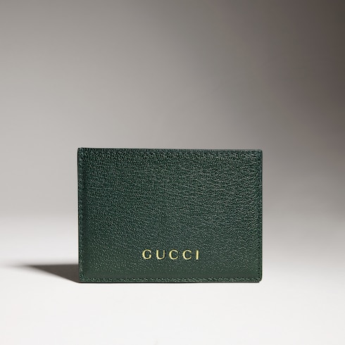 Card case with Gucci lettering