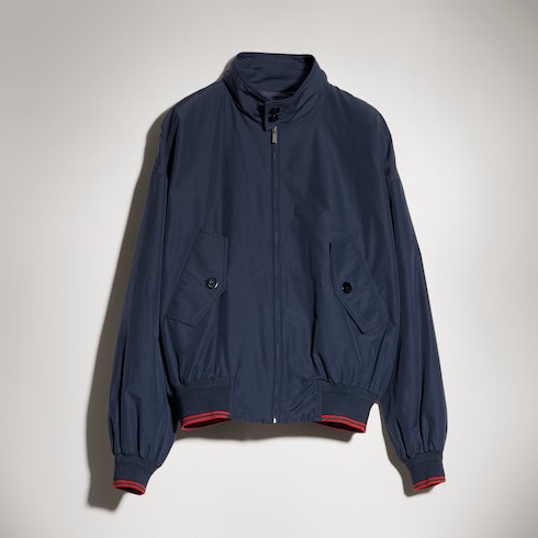 Chaqueta de algodón técnico con cremallera