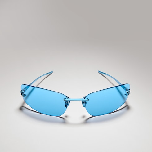 Lunettes de soleil à monture géométrique