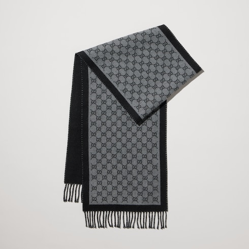 Écharpe en jacquard de laine GG