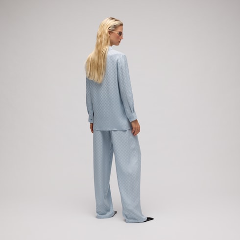 Bluse aus GG Seidenjacquard