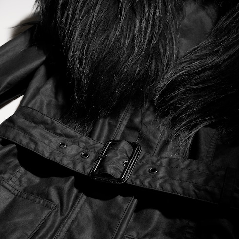 Chaqueta de algodón con revestimiento y 'shearling'