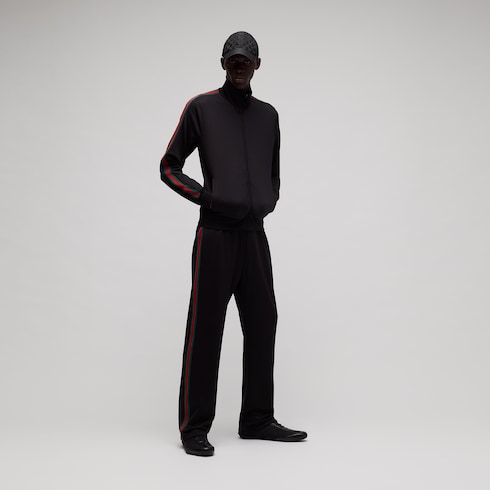 Pantalon de sport en jersey technique brillant