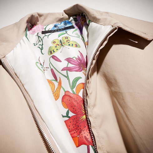 Veste zippée technique en nylon mat