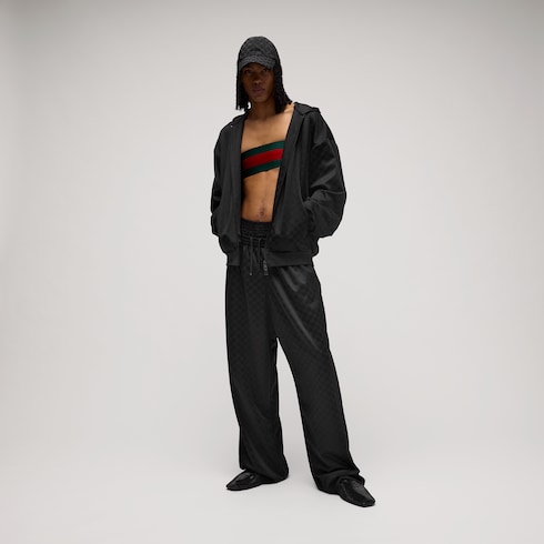GG polyamide jacquard zip jacket