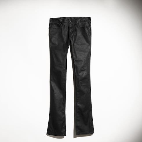 Beschichtete Stretch-Baumwoll-Denim Hosen