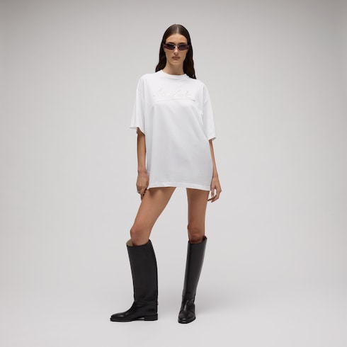 Cotton jersey T-shirt with print