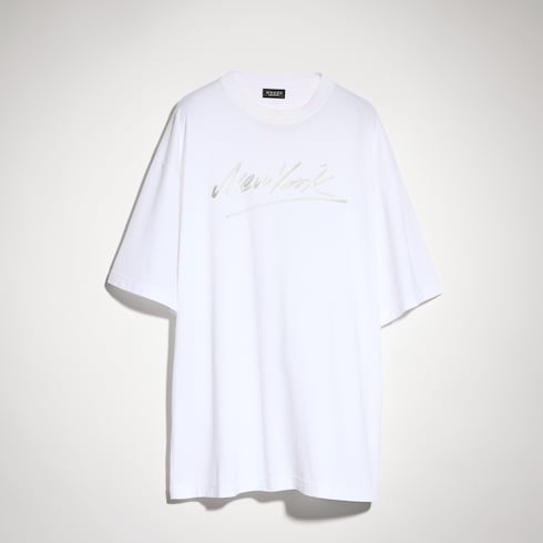 Cotton jersey T-shirt with print