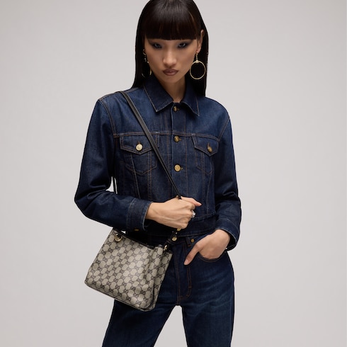 GG Emblem Mini-Bucket Bag