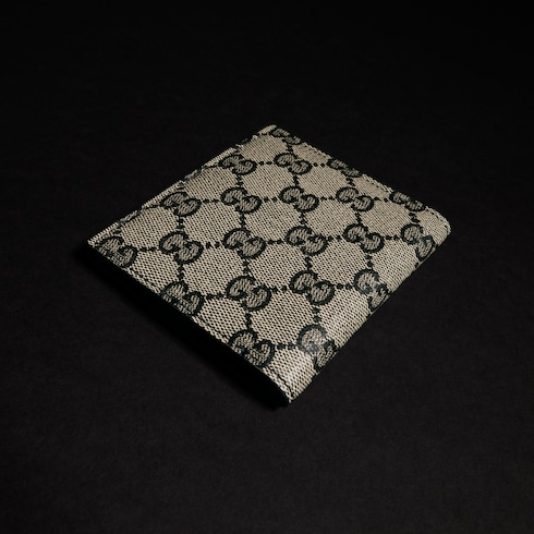 Small bi-fold wallet with Web card slots