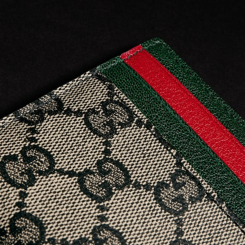 Small bi-fold wallet with Web card slots